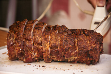 Honey Garlic Pork Tenderloin Recipe , oven-roasted pork roll