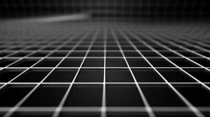 thin, perspective-based white grid lines on a black background