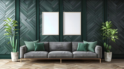 Stylish interior design (living room)