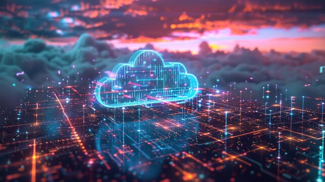 cloud computing Where the virtual landscape provides scalable infrastructure It facilitates the smooth exchange of data and storage on a global scale.