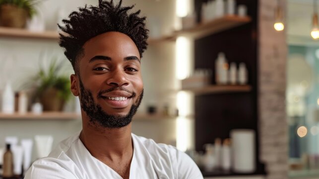 An instructor addressing common myths and misconceptions about male skincare such as the belief that men dont need to moisturize or that skincare is only for women.