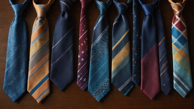 A photo of a neatly arranged collection of colorful neckties with a caption: "Happy Father's Day to the tie that binds our family together!",ties on a rack,fathers day ties