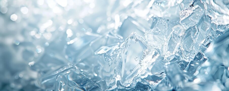 Crystalline lce Textures in Close-Up