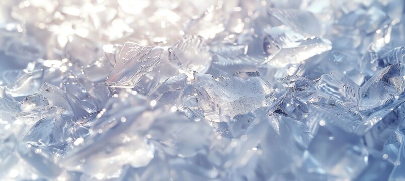 Sparkling lce Crystal Landscape