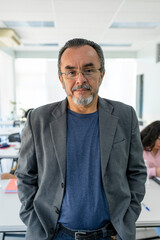 Portrait of a man looking at a camera 