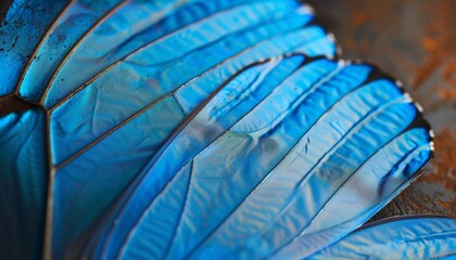 Blue Morpho Butterfly wings.