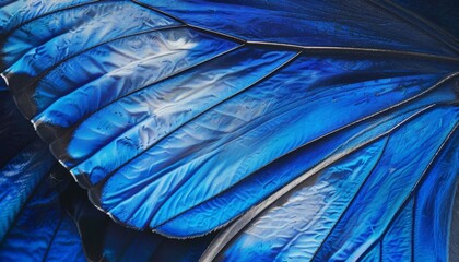 Blue Morpho Butterfly Wings.