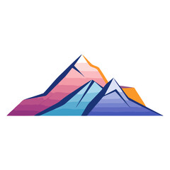 An icon representing a mountain, rendered in a vector style with a triangular peak