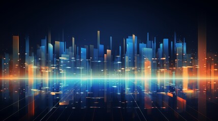 abstract background with equalizer