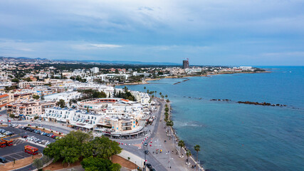 View of the town of Paphos in Cyprus. Paphos is known as the center of ancient history and culture...