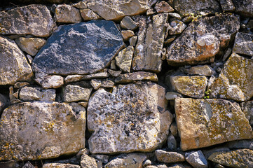 Retro style design decorative irregular cracked real stone wall surface motley stone 2