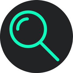 search symbol,magnifying glass icon.icon outline.stock illustration