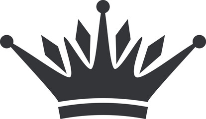 Fototapeta na wymiar King crowns icon silhouette, queen tiara, royal crown logo. Power dynasty royalty emblem, vintage heraldic black symbols vector set