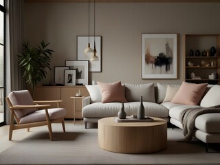 Obraz premium Nordic Nook: A Cozy Corner of Hygge for the Modern Urban Dweller