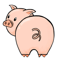Cute pig ass