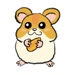 Illustration of a cute hamster