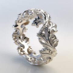 rococo wedding ring