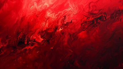 Passionate Canvas: Red Oil Painting Background