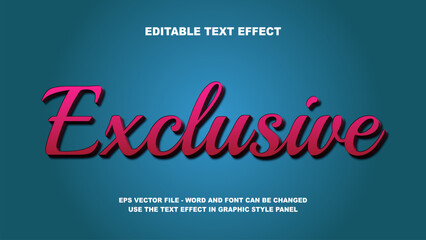 Editable Text Effect Exclusive 3D Vector Template