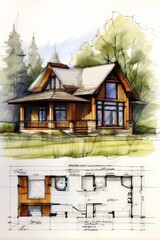 a house traditional architecture plan