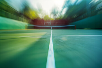 blurred photograph of Tennis court.