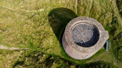 Aerial view of The Martello Tower Co Derry Northern Ireland