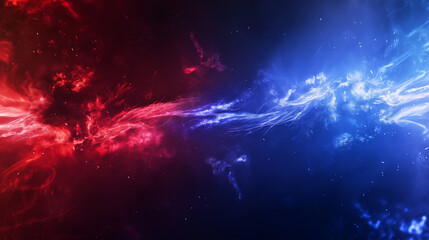 Red and Blue isolation background, Illustration