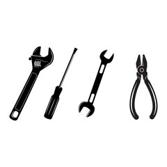 Tools icon isolated on white background