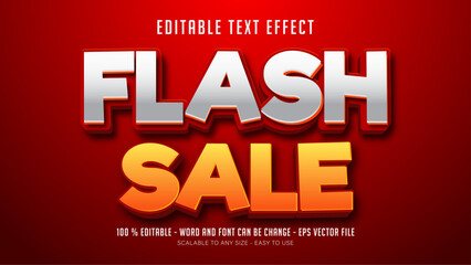 flash sale editable text effect