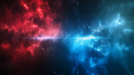 Red and Blue isolation background, Illustration