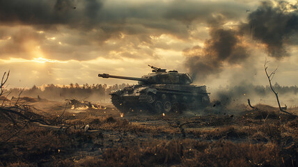 The tank is a powerful weapon that can be used to destroy enemy forces. It is important to use tanks in a coordinated fashion in order to maximize their effectiveness.