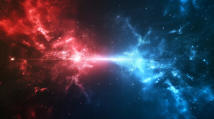 Fototapeta premium Red and Blue isolation background, Illustration