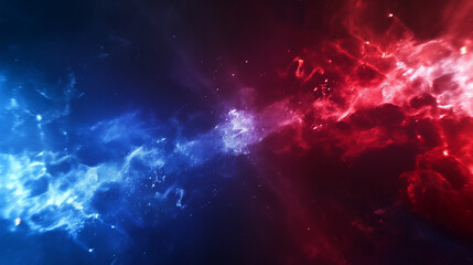 Naklejka premium Red and Blue isolation background, Illustration