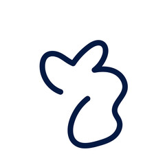 Abstract shapes squiggle lines vector 