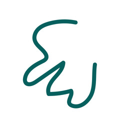 Abstract shapes squiggle lines vector 