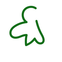 Abstract shapes squiggle lines vector 