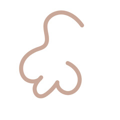 Abstract shapes squiggle lines vector 