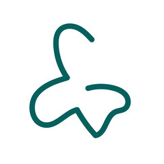 Abstract shapes squiggle lines vector 