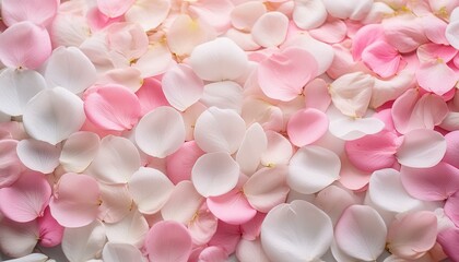 Fototapeta premium 一面に敷き詰められたピンク色の花弁