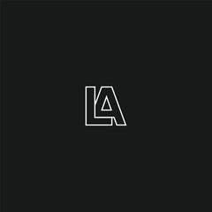 l a letter logo