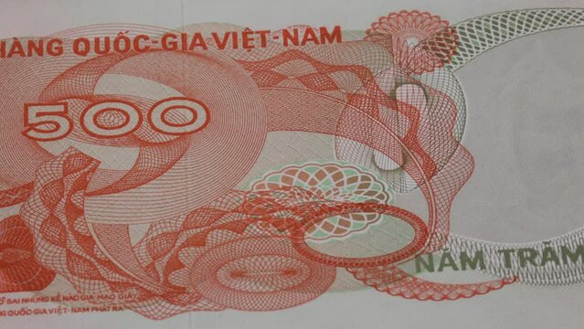 500 Vietnam dong VND note currency bill money banknote 1