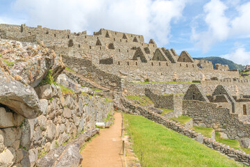 Fototapeta na wymiar Inca Ruins at Machu Pichu