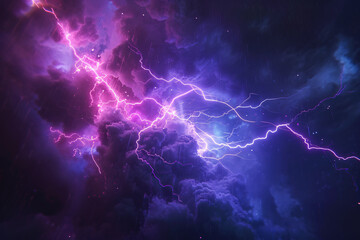 Fototapeta na wymiar lightning strike colored 3d rendering