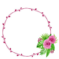 frame with roses © betania