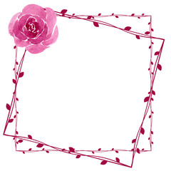 pink rose frame © betania