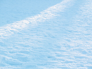 Obraz premium Changes of light and shadow on the snow