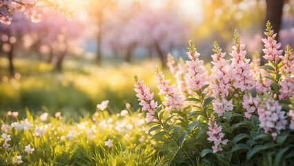 springtime-scene-as-the-central-subject-with-soft-focus-background-blooming-flora-foreground-pastel.