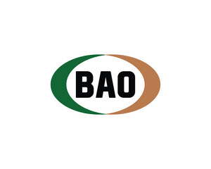 BAO logo design vector template