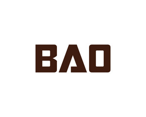 BAO logo design vector template