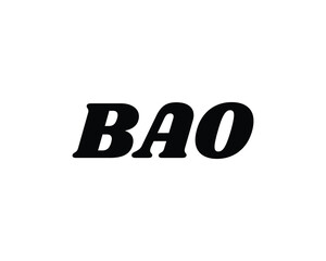 BAO logo design vector template